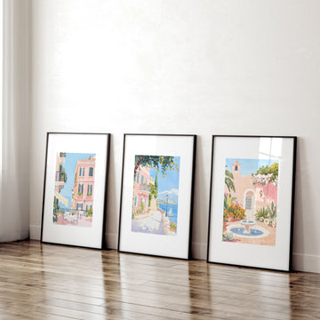 Wall Art Large | Set of 3 Beach Decor Wall art Prints