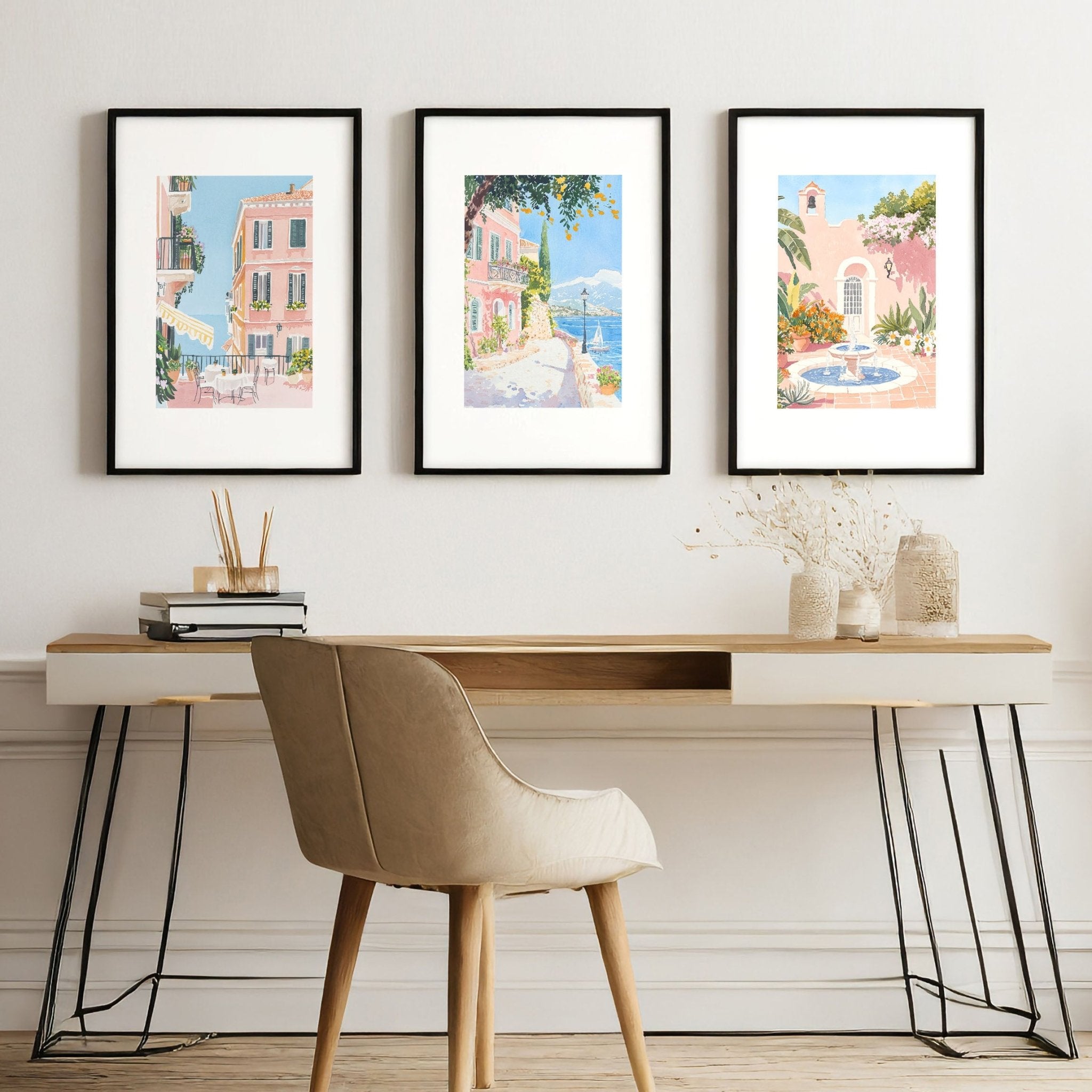 Wall Art Large | Set of 3 Beach Decor Wall art Prints