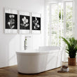 Wall Art Nature Charcoal Botanical Floral wall art displayed on a wall in a styled room — view 10