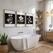 Wall Art Nature Charcoal Botanical Floral wall art displayed on a wall in a styled room — view 8