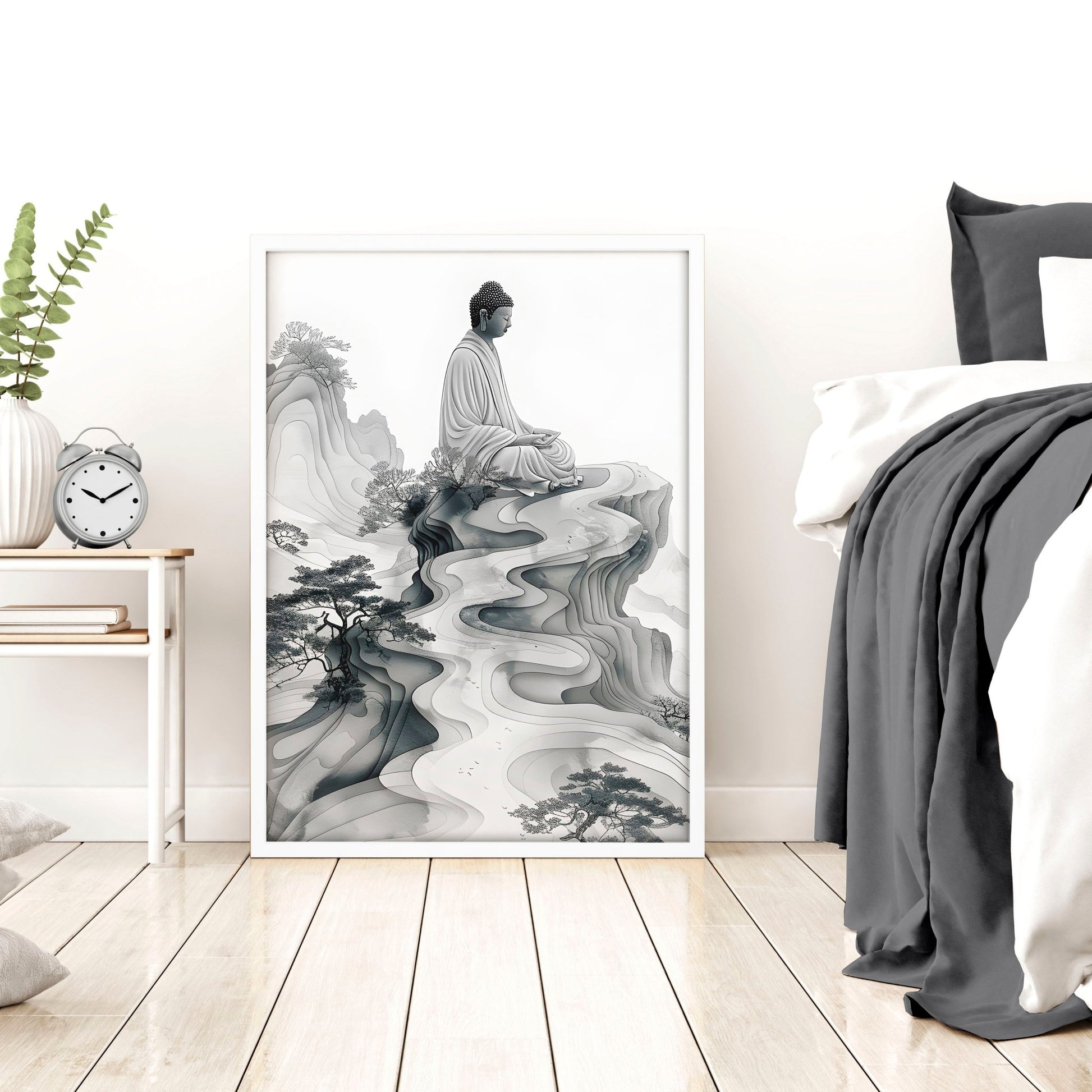 Wall Art Paint | Set of 2 Asian Inspired Wall art Prints
