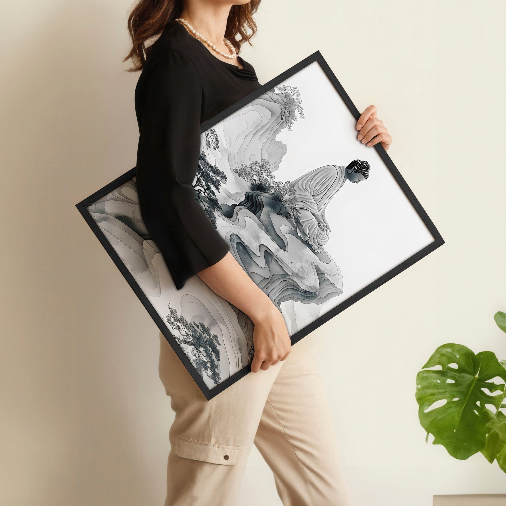 Wall Art Paint | Set of 2 Asian Inspired Wall art Prints