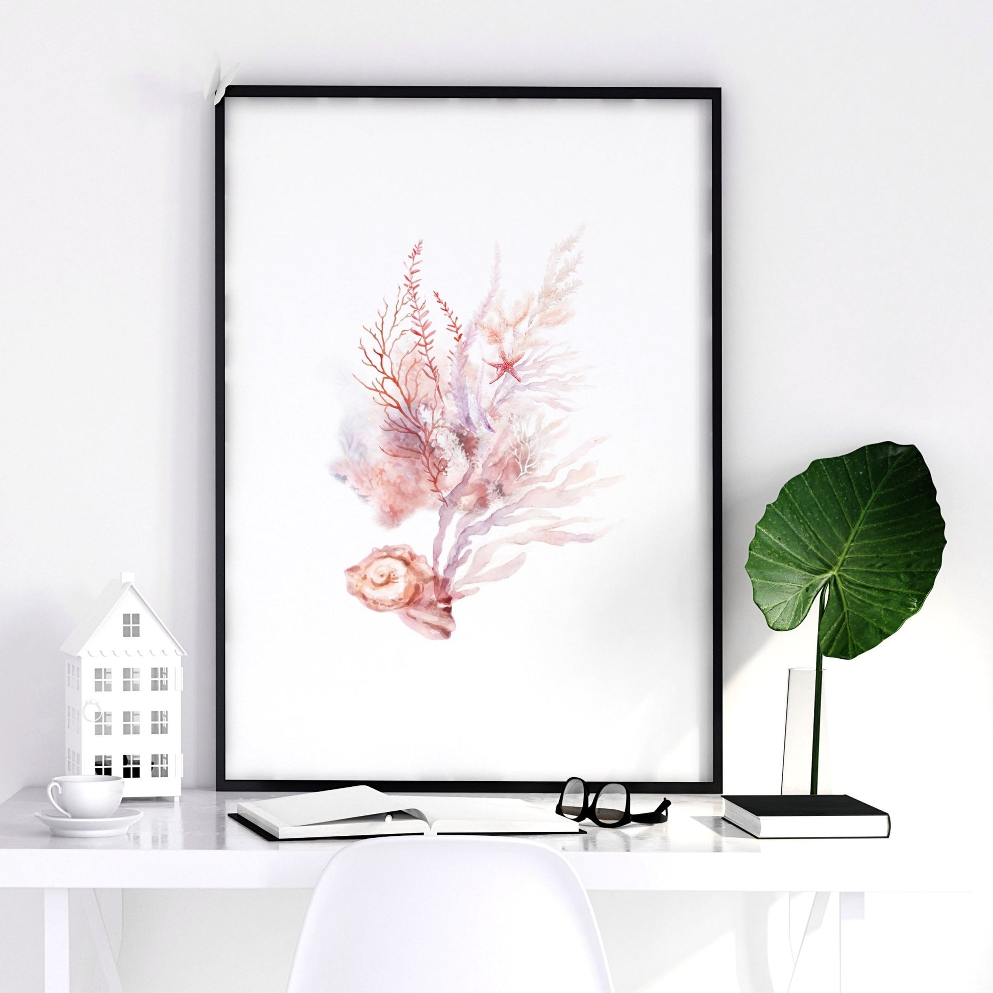 Wall Art Sea | Set of 3 Seashells Wall art Prints