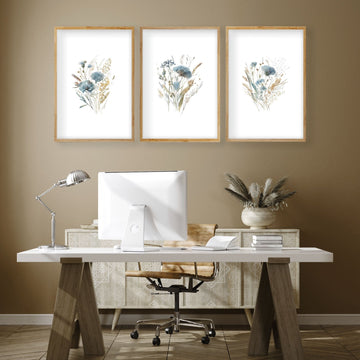 Wall Art Sets | Set of 3 Botanical Wall art Prints