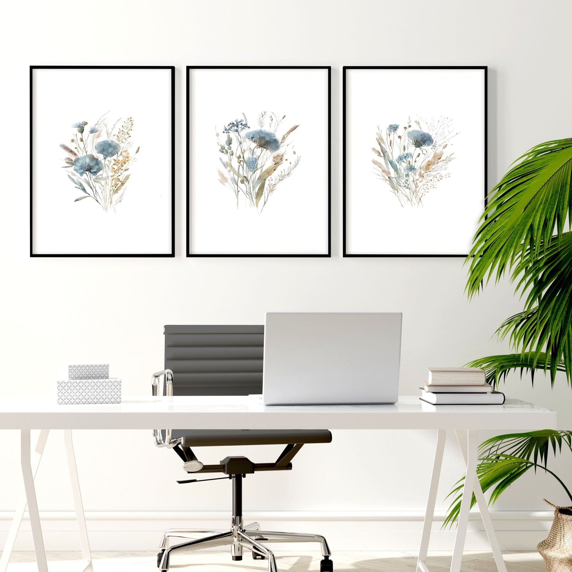 Wall Art Sets | Set of 3 Botanical Wall art Prints