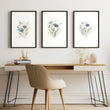 Wall Art Sets | Set of 3 Botanical Wall art Prints