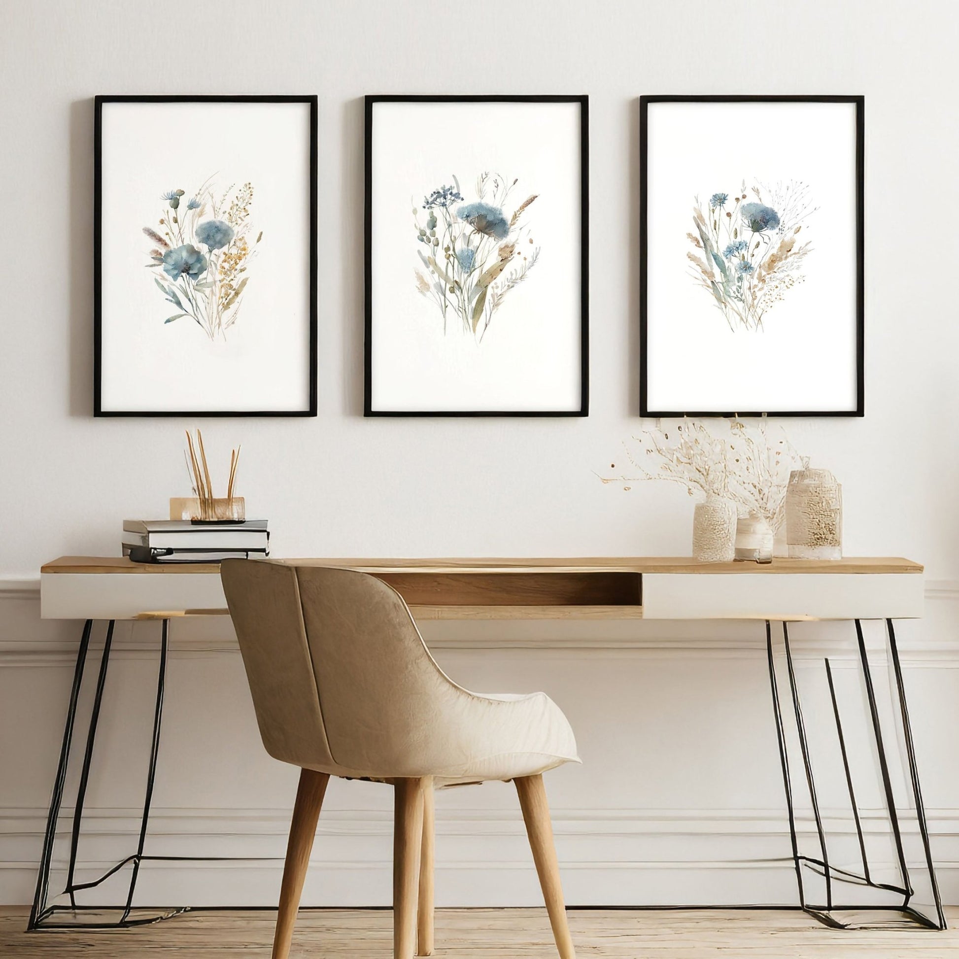 Wall Art Sets | Set of 3 Botanical Wall art Prints