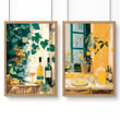 Wall Canvas | Set of 2 Italian Lifestyle Wall art Prints