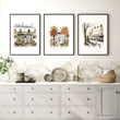 Wall Decor for a Kitchen London Travel Scenes | 