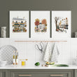 Wall Decor for a Kitchen London Travel Scenes | 