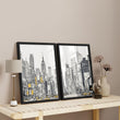 Wall Decor For Hallway | Set of 2 Urban Skyscrapers Wall art Prints