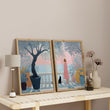 Wall Decor Hallway | Set of 2 Italian Lifestyle Wall art Prints