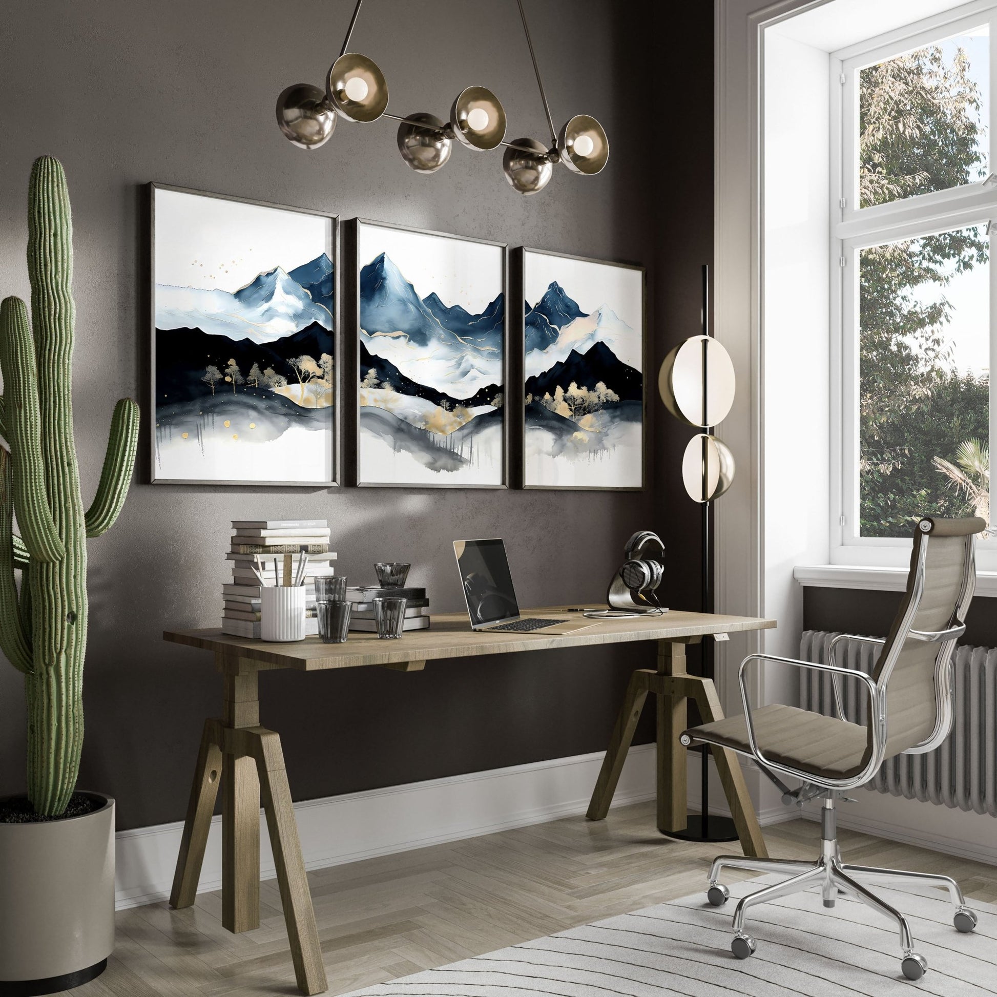 Wall Decor Ideas For Office | Set of 3 wall art prints