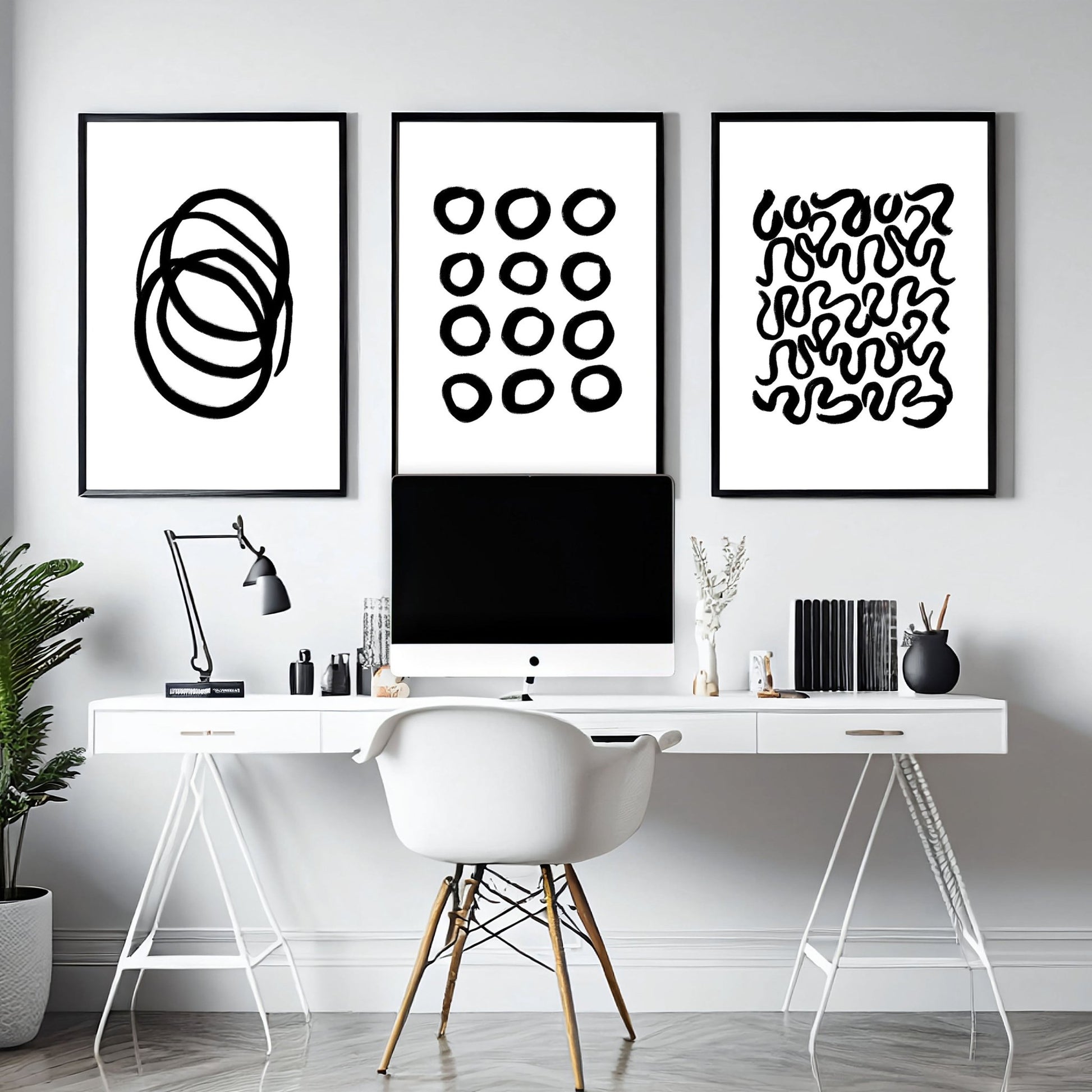 Wall Decoration For Home Office | Set of 3 wall art prints