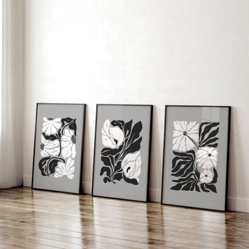 Wall Decoration Large | Set of 3 Botanical Wall art Prints