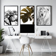 Wall Hanging Art | Set of 3 African Wildlife Wall art Prints