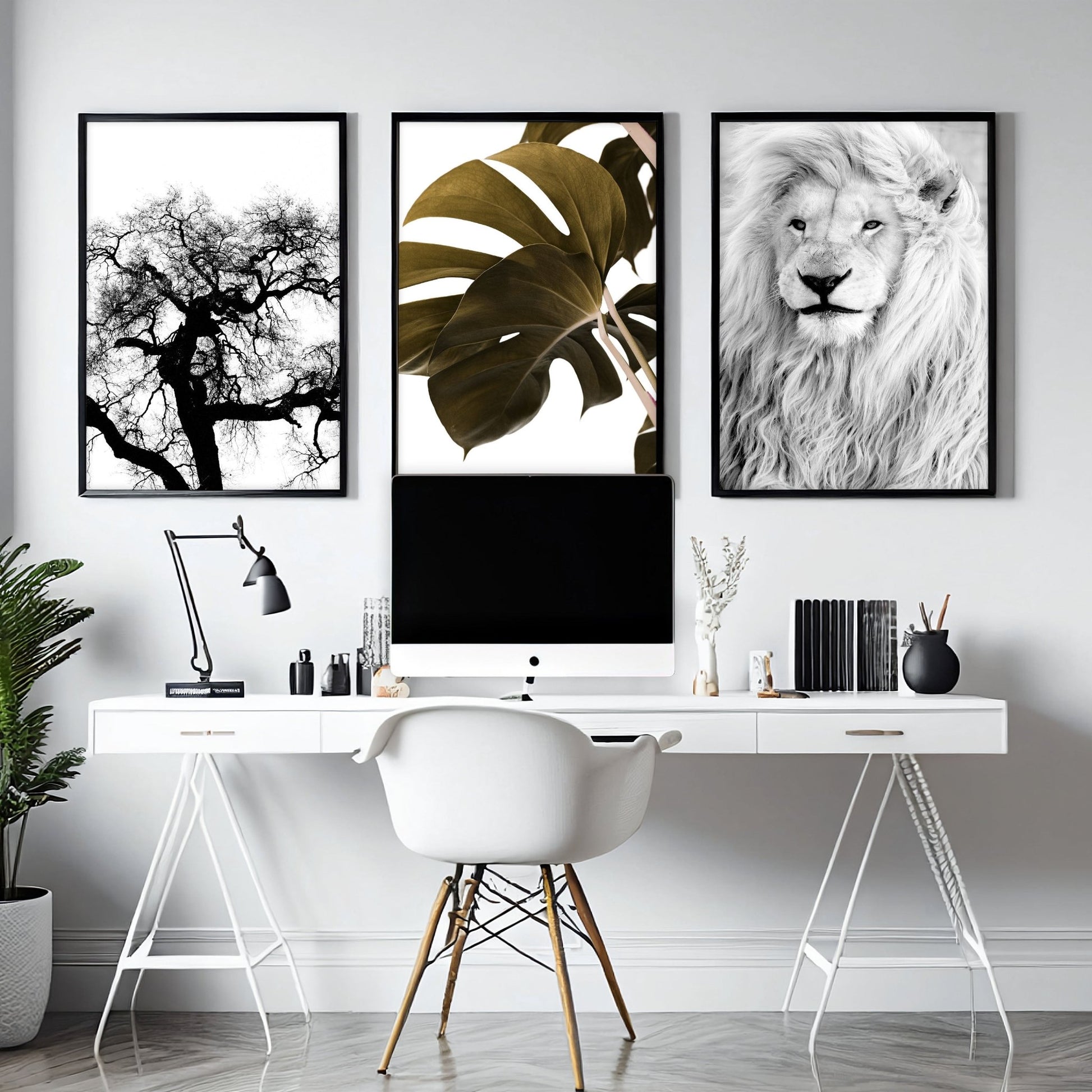 Wall Hanging Art | Set of 3 African Wildlife Wall art Prints