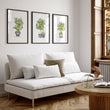 Wall Hanging Living Room Lemon Tree Watercolour Art wall art displayed on a wall in a styled room — view 5