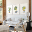 Wall Hanging Living Room Lemon Tree Watercolour Art wall art displayed on a wall in a styled room — view 7