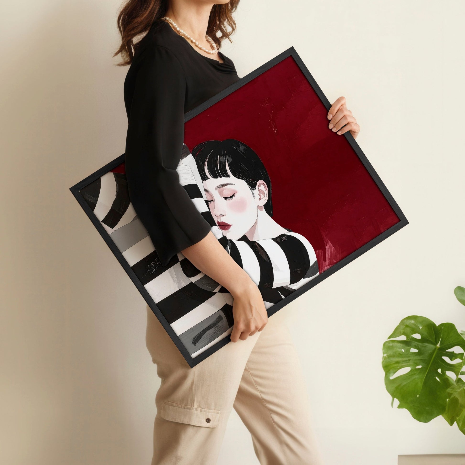 Wall Hangings For Bedroom | Set of 3 Boho Women Wall art Prints