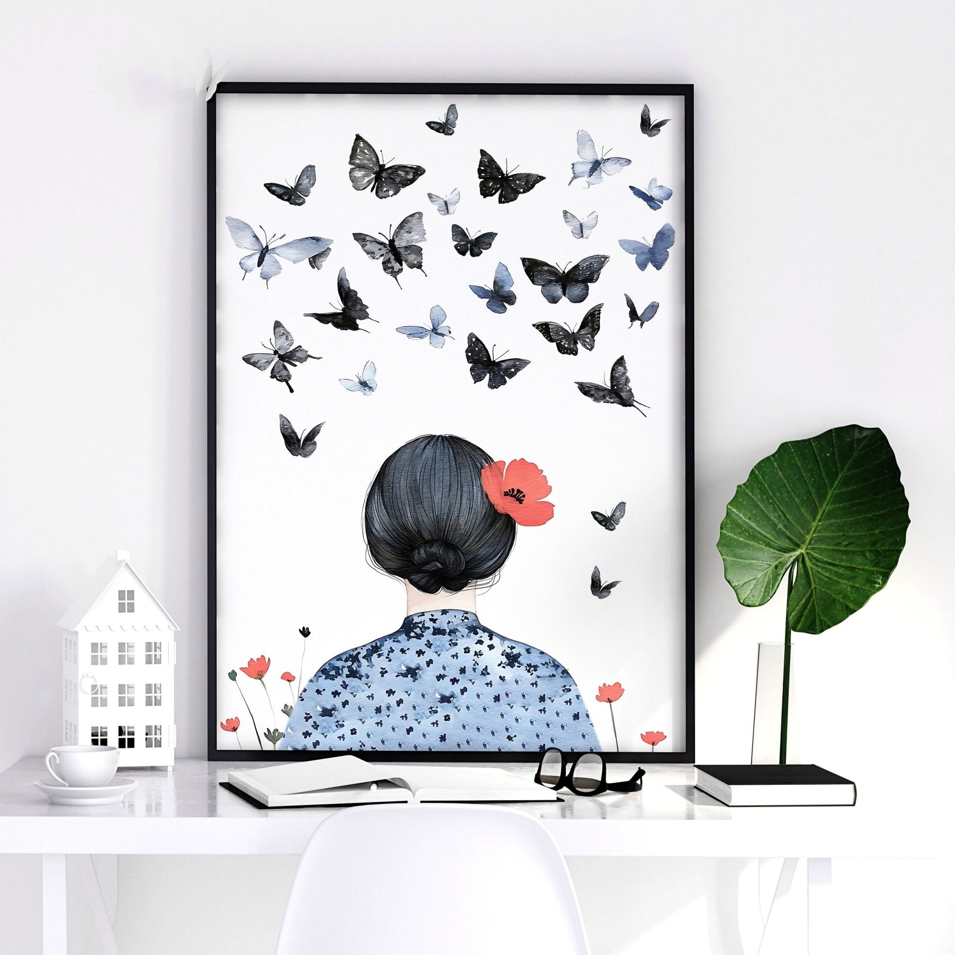 Wall Picture Gallery | Set of 3 Boho Women Wall art Prints