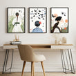 Wall Picture Gallery | Set of 3 Boho Women Wall art Prints