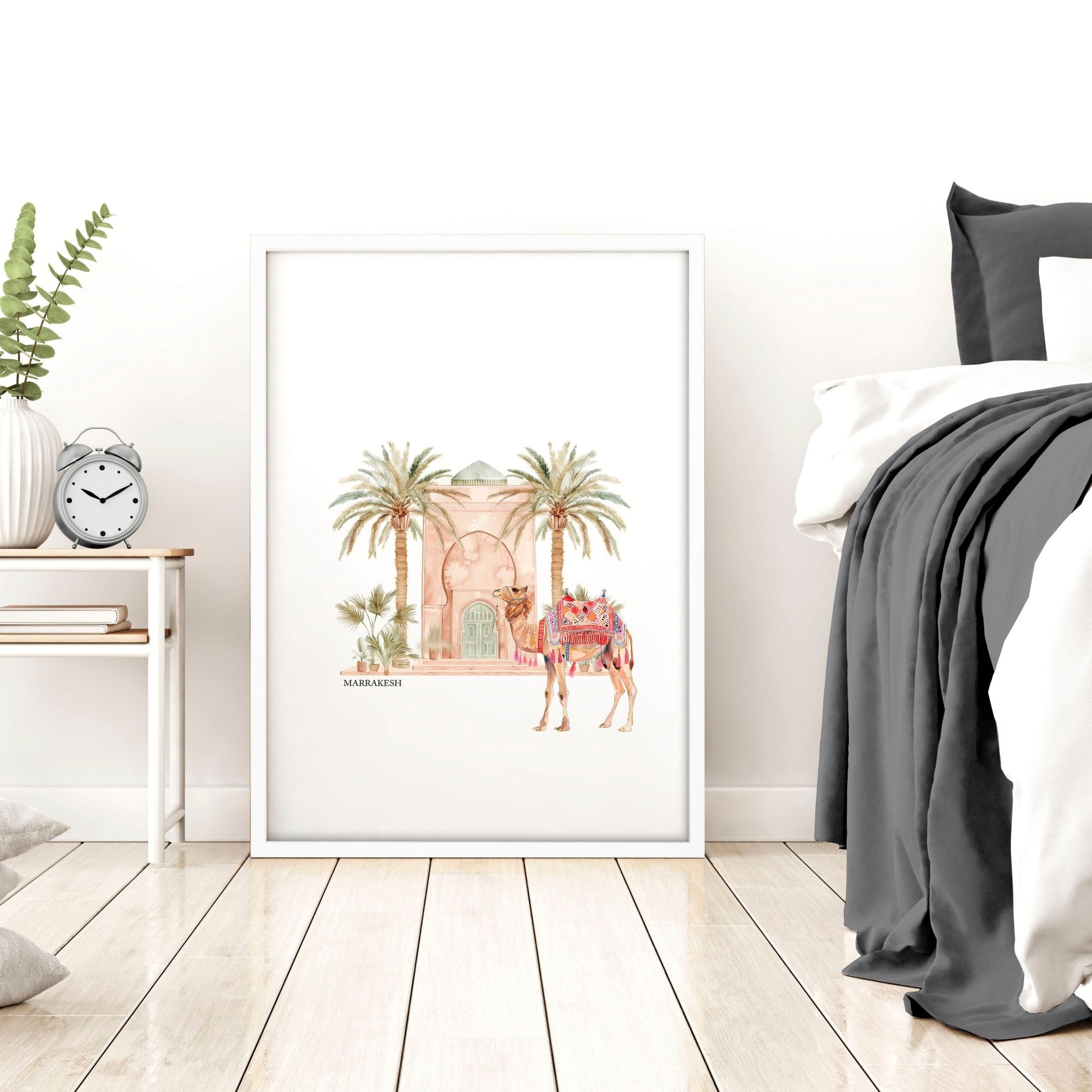 Wall Picture With Frame | Set of 3 Moroccan Wall art Prints