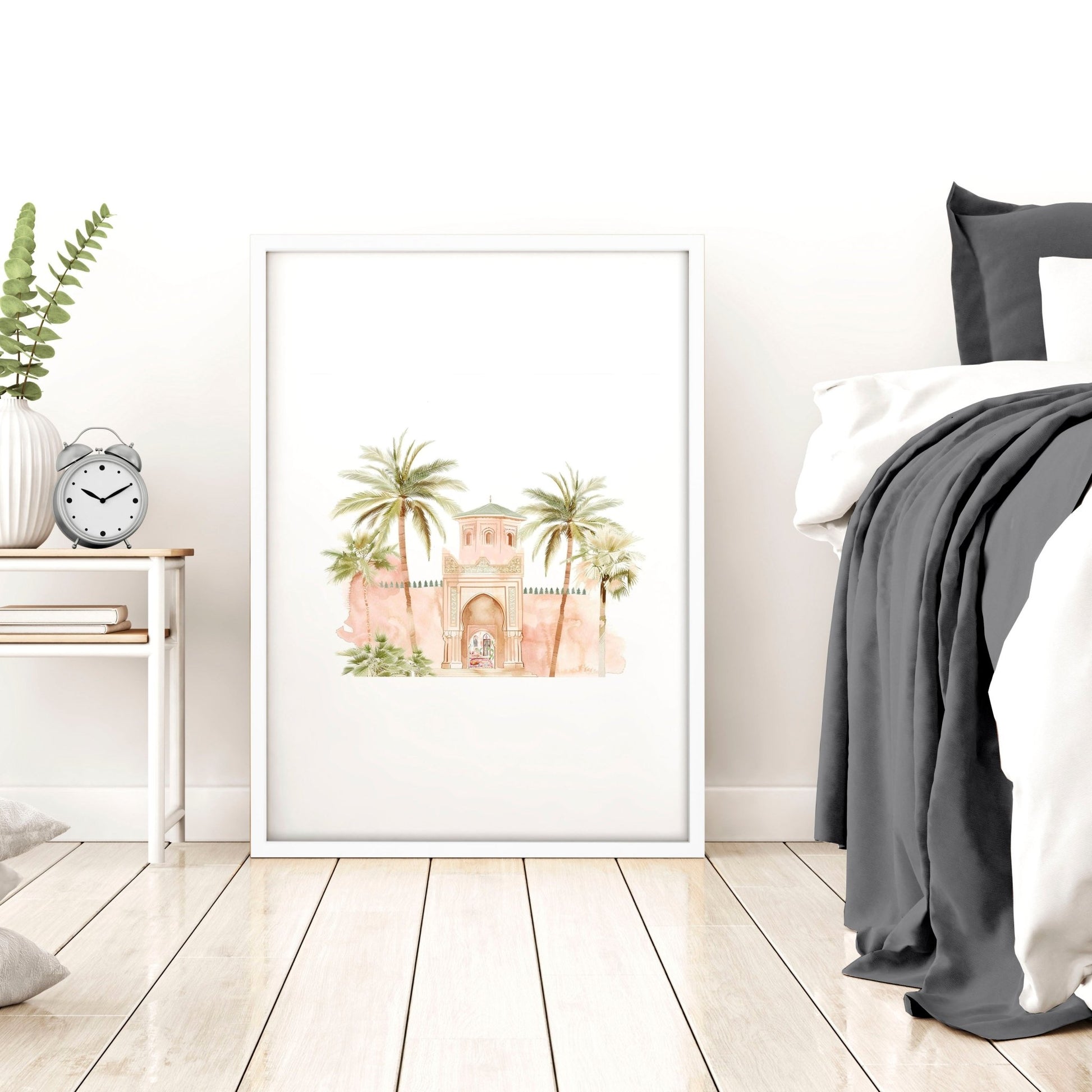 Wall Picture With Frame | Set of 3 Moroccan Wall art Prints