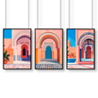 Wall Picture With Frame | Set of 3 Moroccan Inspired Wall art Prints