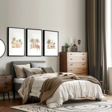 Wall Picture With Frame | Set of 3 Moroccan Wall art Prints