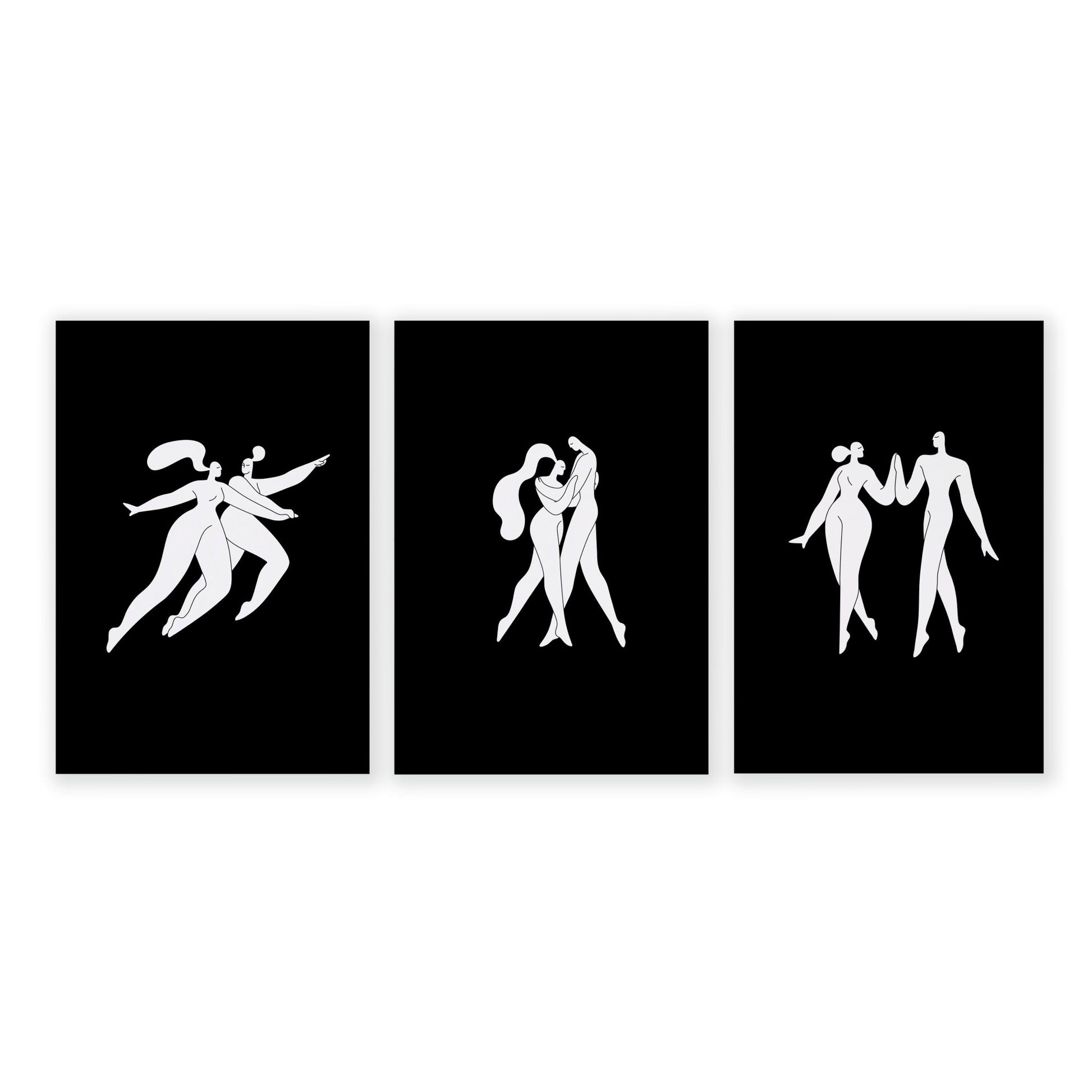 Wall Prints And Posters | Set of 3 Boho Women Wall art Prints