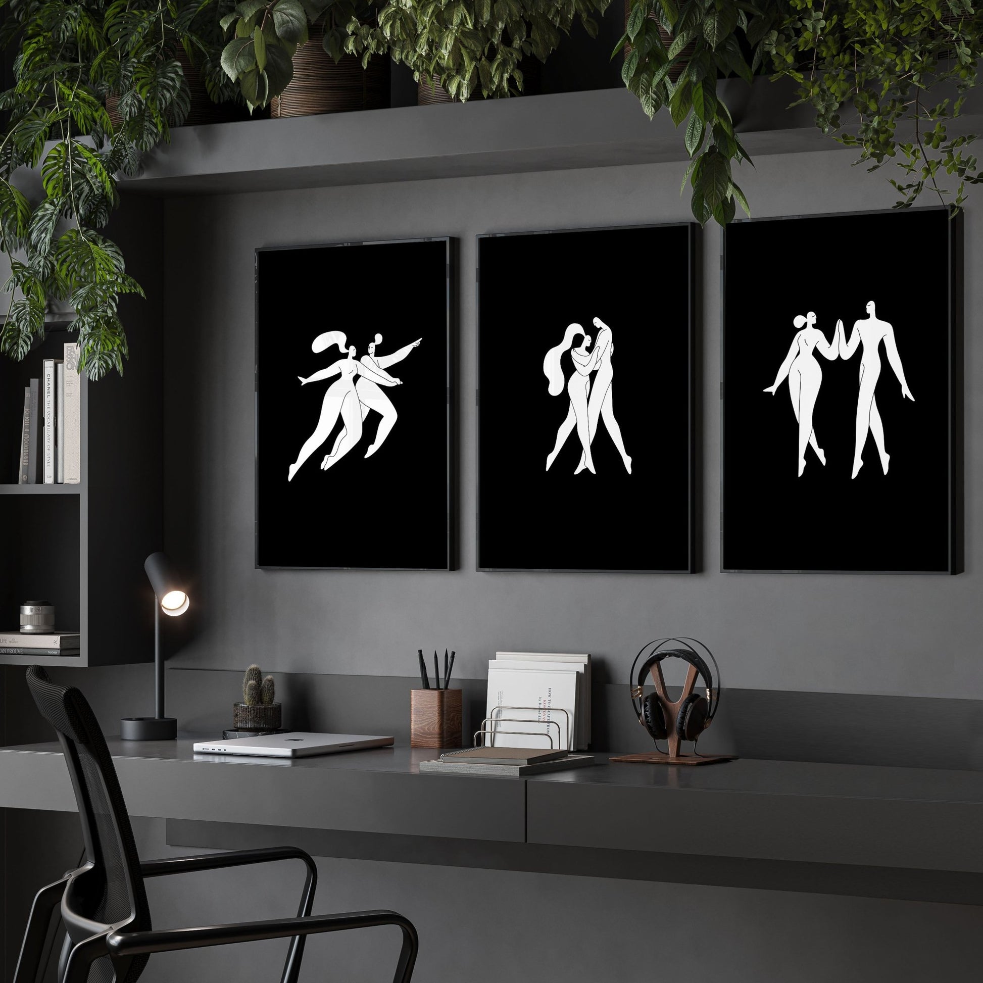 Wall Prints And Posters | Set of 3 Boho Women Wall art Prints