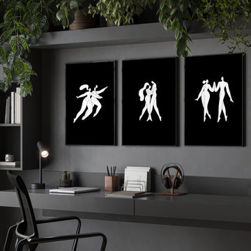 Wall Prints And Posters | Set of 3 Boho Women Wall art Prints