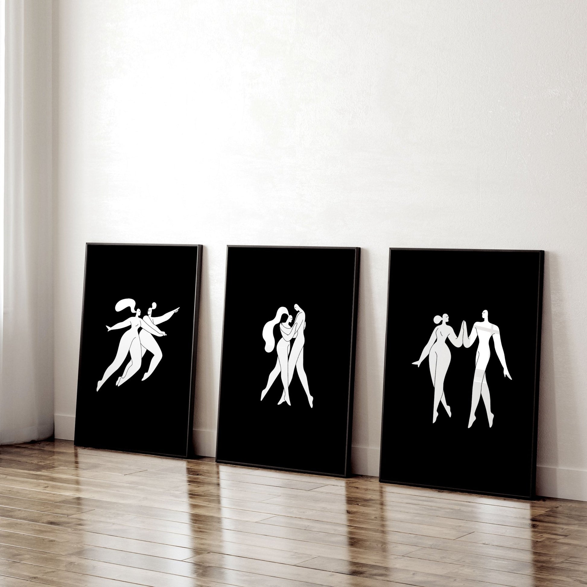 Wall Prints And Posters | Set of 3 Boho Women Wall art Prints