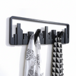 Wall Hanger Mount Multipurpose Hook Sturdy Storage Durable Cityscape Art Clothes Hanger Decor Pastoral Style Black Coat Hanger