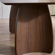 Walnut Dining Table with Curved Legs