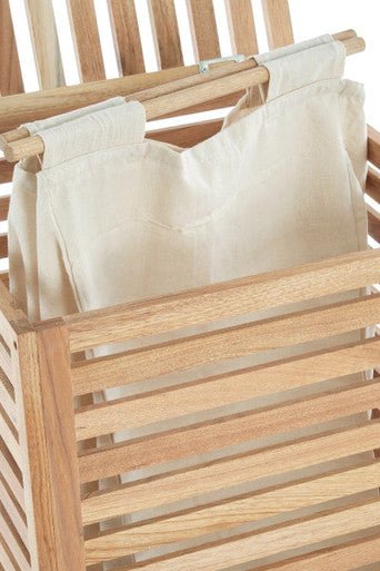 Walnut Wood Laundry Hamper