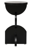 Walsa Black Finish Mango Wood Abstract Side Table