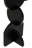 Walsa Black Finish Mango Wood Abstract Side Table