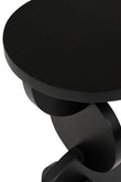 Walsa Black Finish Mango Wood Abstract Side Table