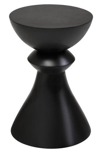 Walsa Black Finish Mango Wood Accent Side Table