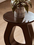 Walsa Black Finish Mango Wood Accent Table