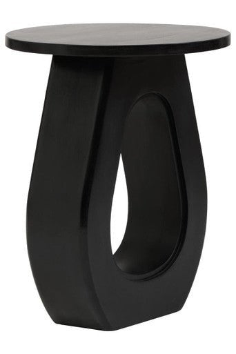 Walsa Black Finish Mango Wood Accent Table