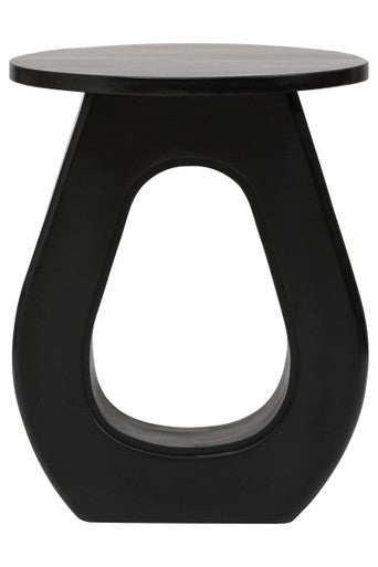 Walsa Black Finish Mango Wood Accent Table