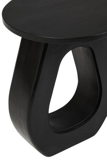 Walsa Black Finish Mango Wood Accent Table
