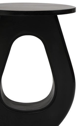 Walsa Black Finish Mango Wood Accent Table