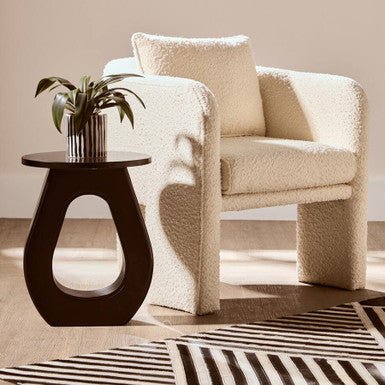 Walsa Black Finish Mango Wood Accent Table