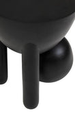 Walsa Black Finish Mango Wood Ball Detail Side Table