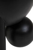 Walsa Black Finish Mango Wood Ball Detail Side Table
