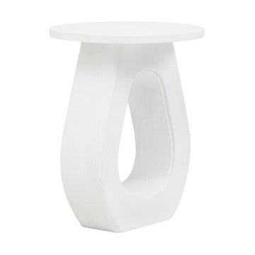 Walsa Whitewash Mango Wood Accent Table